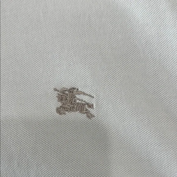 Burberry White Polo Shirt Classic Design - Picture 4 of 6